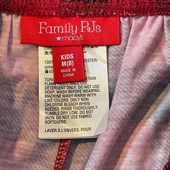 Feliz Navidad PJ’s Size 8. Unisex. 2 piece set. New With Tags. - Picture 7 of 13